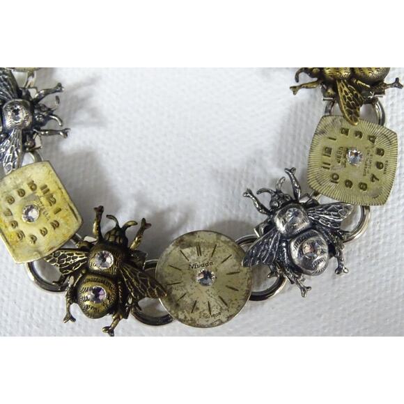 Lorraine Frances Bee on Time Bracelet Bees Clocks - Picture 2 of 4